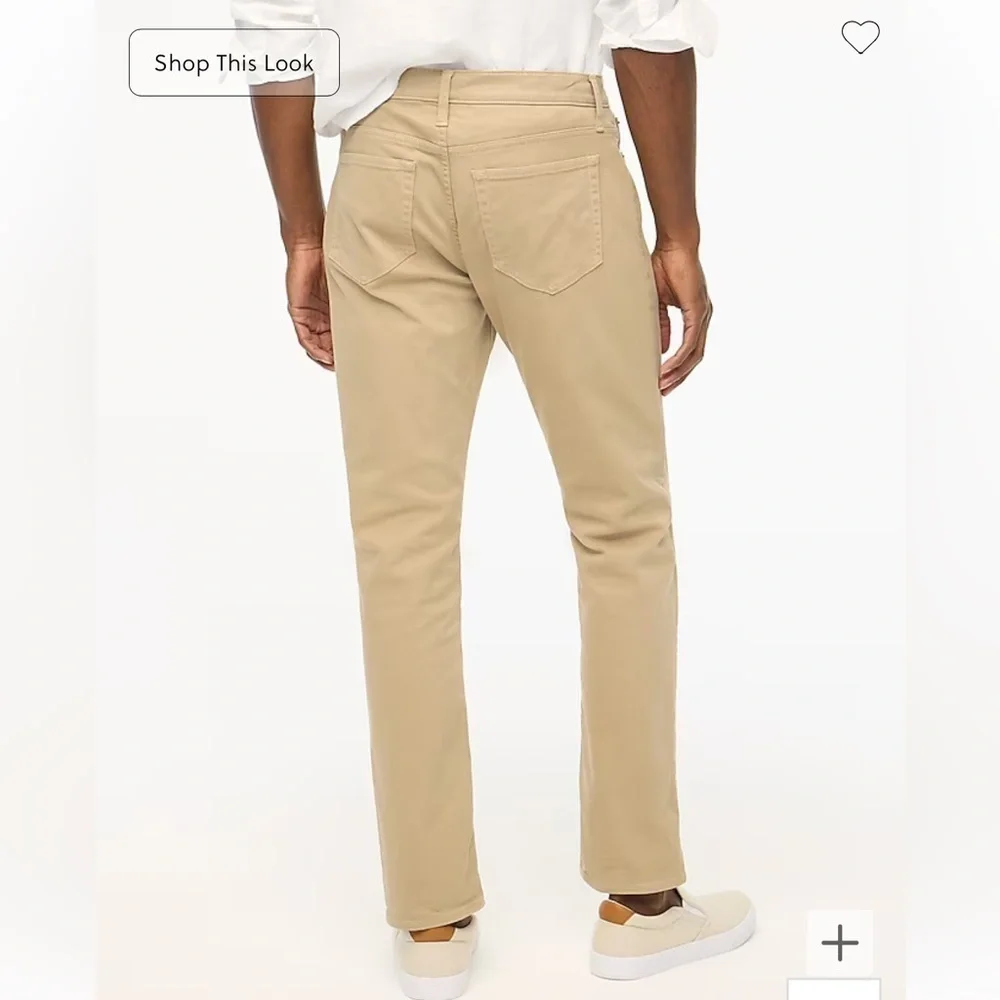 J crew dusty khaki Straight-fit garment-dyed five-pocket pant